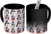 Magische Mok - Foto op Warmte Mokken - Koffiemok - Muziek - Pinguïn - Sterren - Design - Magic Mok - Beker - 350 ML - Theemok