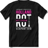 Rotterdam - Holland | TSK Original & vintage | T-Shirt Heren - Dames | Roze | Perfect Cadeau Shirt | Grappige Spreuken - Zinnen - Teksten | Maat XXL