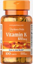 Puritan's Pride Vitamine K 100 mcg 100 Tabletten 3070