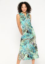 LOLALIZA Maxi-jurk met tropische print - Veelkleurig - Maat 44