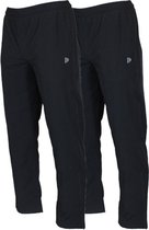 2-Pack Donnay - 2-way Stretch trainingsbroek (Alex) - Sportbroek - Heren - Black (020) - maat XL