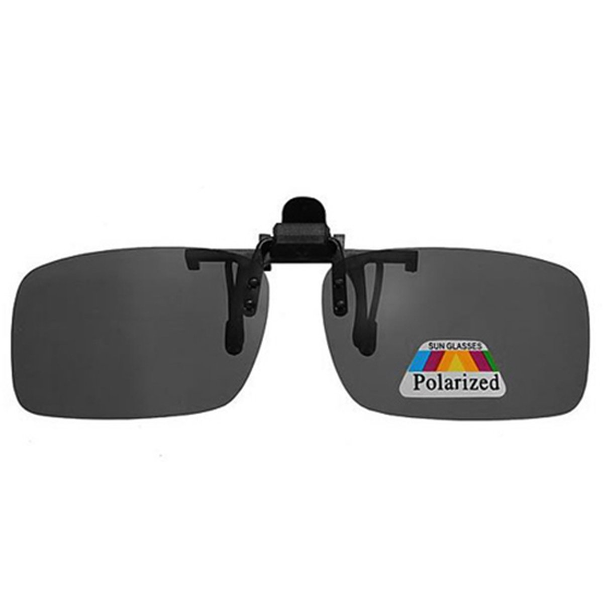 Freaky Glasses - Clip-on zonnebril - Gepolariseerd - UV bescherming - Opklapbaar - Dames - Heren - Kunststof - zwart