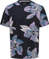 Only & Sons T-shirt Onsklop Reg Ss Floral Tee Noos 22022164 Dark Navy Mannen Maat - XS