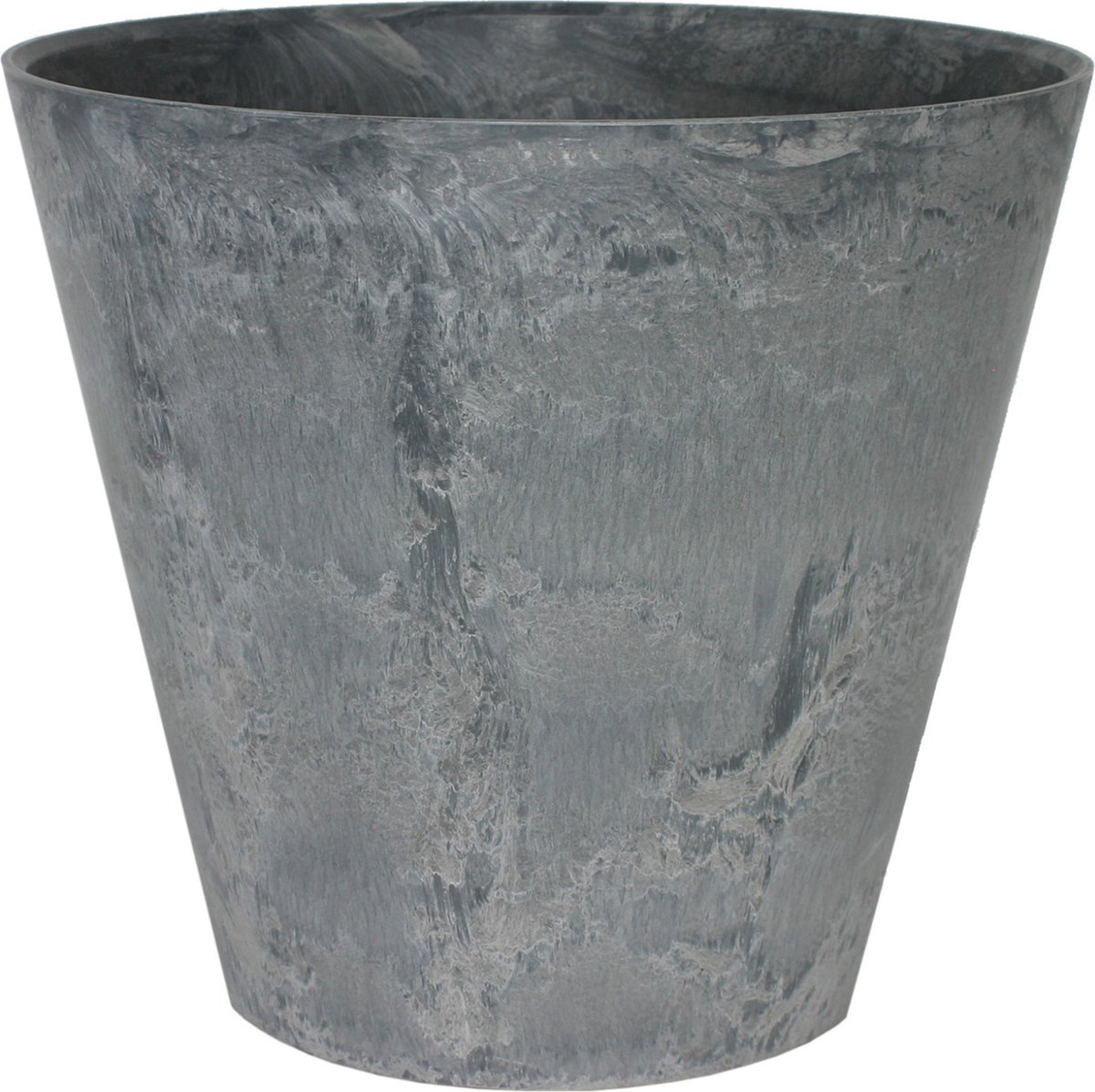 Ter Steege Plantenpot/bloempot - natuursteen look grijs - D27 x H24 cm