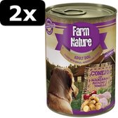 2x FARM NATURE RABBIT/POTATOE 400GR