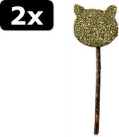 2x EUPHORIA CATNIP STICK KATKOP 14CM