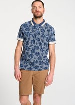 J&JOY - Poloshirt Mannen 01 Feira Blue Flowers