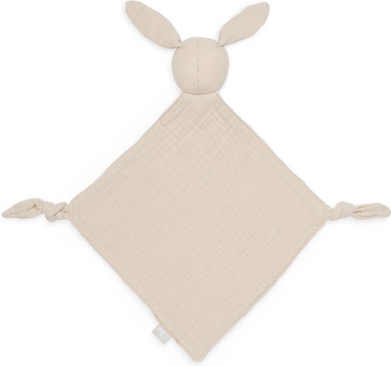 Jollein Speendoekje Bunny Ears Nougat met naam - knuffeldoekje konijn met geborduurde naam - gepersonaliseerd kraamcadeautje van Jollein — afbeelding 4