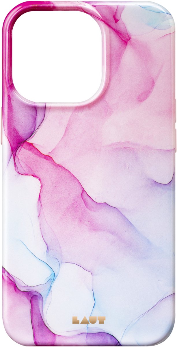 Laut Huex Ink natuursteen hoesje voor iPhone 13 Pro - roze