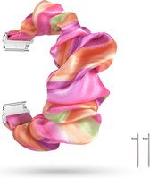 Kunststof Smartwatch bandje - Geschikt voor Strap-it Samsung Galaxy Watch 42mm Scrunchie bandje - kleurrijk - Strap-it Horlogeband / Polsband / Armband