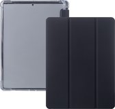 iPad Pro 11 (2021) Hoes - Clear Back Folio iPad Pro Cover Zwart met Pencil Vakje - Premium Hoesje Case Cover voor de Apple iPad Pro 3e Generatie 11 inch (2021)