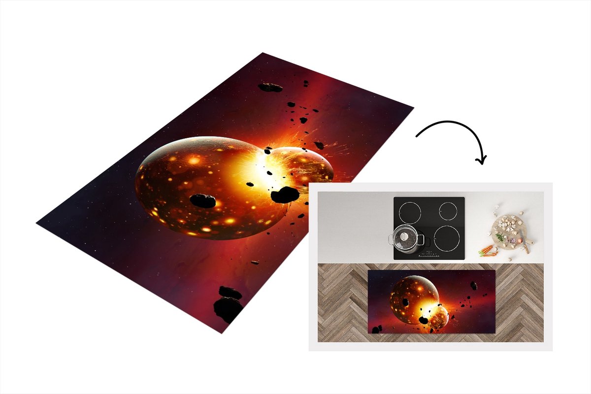 KitchenYeah Keukenloper - Loper keuken - een jonge aarde - Keukenloper vinyl multicolor, foto 2