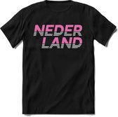 Nederland - Licht Roze - T-Shirt Heren / Dames  - Nederland / Holland / Koningsdag Souvenirs Cadeau Shirt - grappige Spreuken, Zinnen en Teksten. Maat S