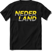 Nederland - Geel - T-Shirt Heren / Dames  - Nederland / Holland / Koningsdag Souvenirs Cadeau Shirt - grappige Spreuken, Zinnen en Teksten. Maat L