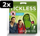 2x - TICKLESS MENS GROEN