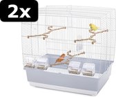 2x # VOGELKOOI IRENE 4 GRIJS/WIT