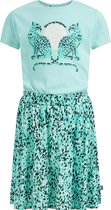 WE Fashion Meisjes jurk met dessin en opdruk