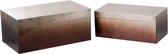 Box Silver Queen - Hout - Champagne