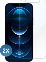 Geschikt voor iPhone 12 Pro Max Screenprotector Tempered Glass - 2 stuks Beschermglas