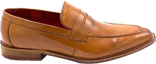 GENTS - Loafers Heren - Instappers Heren penny shoe cognac Maat 45 | bol.com