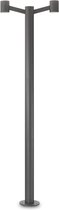 Ideal Lux Clio - Vloerlamp  Modern - Grijs - H:197cm - E27 - Voor Binnen - Aluminium - Vloerlampen  - Staande lamp - Staande lampen - Woonkamer - Slaapkamer