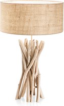 Ideal Lux Driftwood - Tafellamp Modern  - Bruin - H:52cm  - E27 - Voor Binnen - Metaal - Tafellampen - Bureaulamp - Bureaulampen - Slaapkamer - Woonkamer - Eetkamer