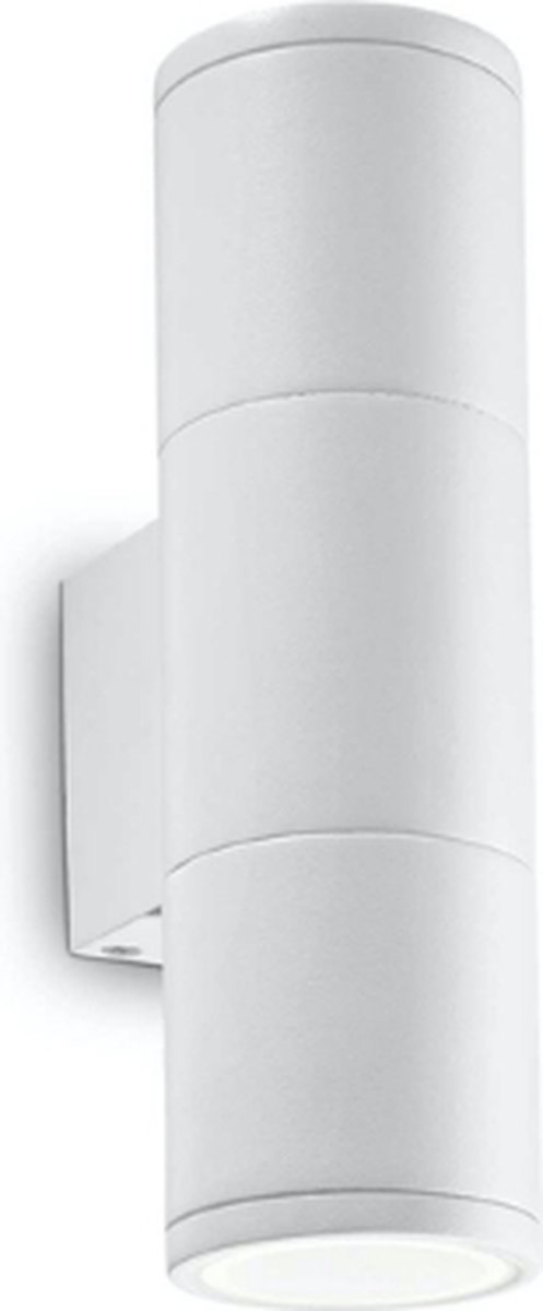 Ideal Lux - Gun - Wandlamp - Aluminium - GU10 - Wit - Voor binnen - Lampen - Woonkamer - Eetkamer - Keuken