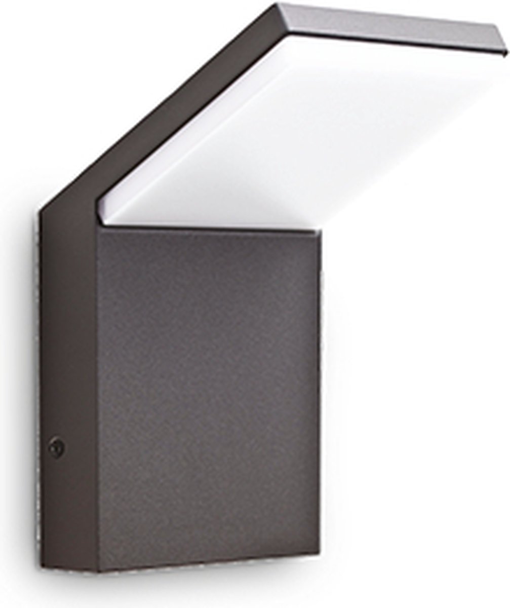 Ideal Lux - Style - Wandlamp - Aluminium - LED - Grijs - Voor binnen - Lampen - Woonkamer - Eetkamer - Keuken