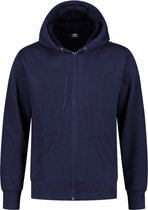 Heren Vest - Hoodie - Premium Quality - Fleece - Sweat - Navy