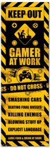 Grupo Erik Gameration Gaming Caution  Poster - 53,0x158,0cm