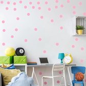 Jumada - Roze stippen stickers - Muursticker - Wanddecoratie - 5 cm - 20 stuks