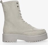 Tango | Bee chunky 39-b grey vegan suede boot - matching sole | Maat: 38