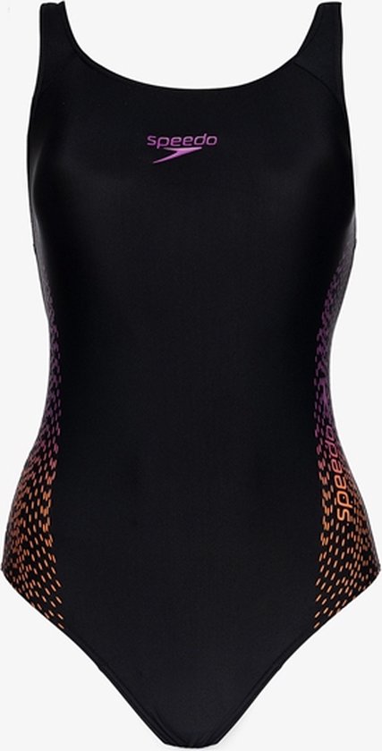 Speedo Dames Streep Logo Deep U-back 1 Piece Trainingspak