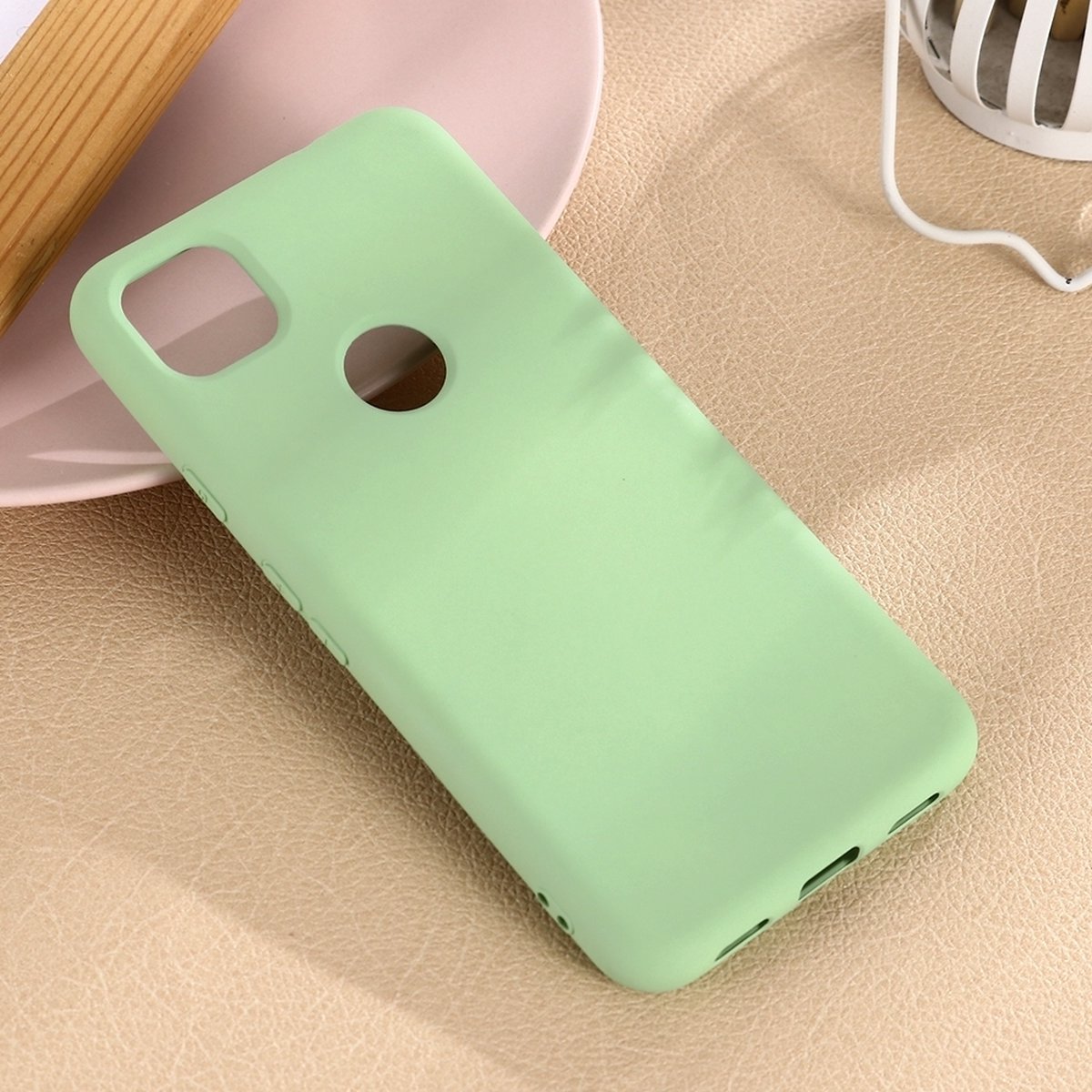 Mobigear Hoesje geschikt voor Google Pixel 4a Siliconen Telefoonhoesje | Mobigear Rubber Touch Backcover | Pixel 4a Case | Back Cover - Groen