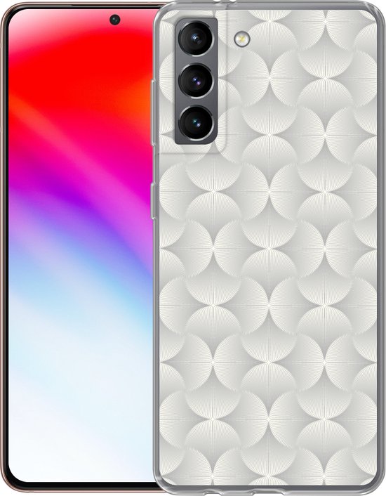 Coque Samsung Galaxy S21 - Motifs - Argent - Rétro - Coque de téléphone en Siliconen -