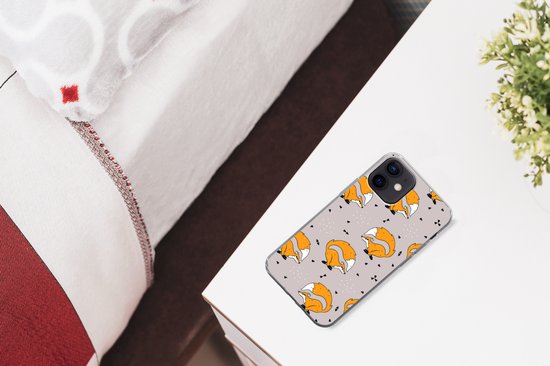 Coque iPhone 12 mini - Meiden - Renard - Animaux - Motifs - Coque de téléphone en Siliconen -