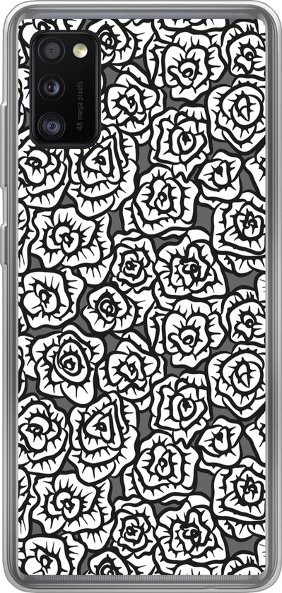 Coque Samsung Galaxy A41 - Meiden - Roses - Motifs - Fille - Kids - Enfants - Enfant - Coque de téléphone en Siliconen