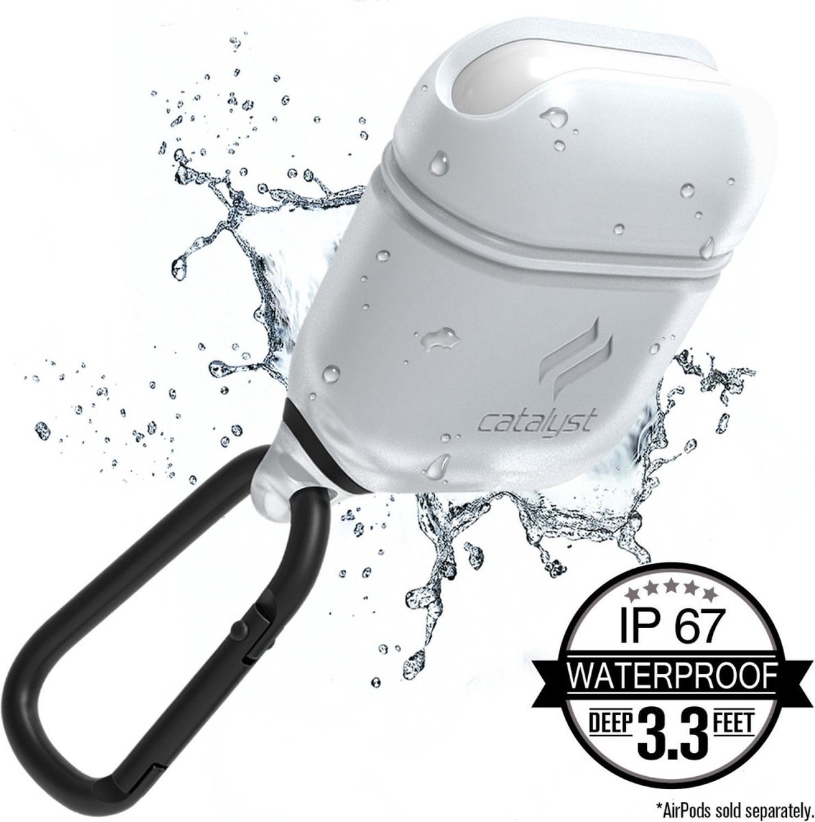Catalyst Waterproof Siliconen Hoesje voor Apple AirPods 1 - Wit