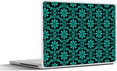Laptop sticker - 13.3 inch - Patronen - Gothic - Bloemen - 31x22,5cm - Laptopstickers - Laptop skin - Cover