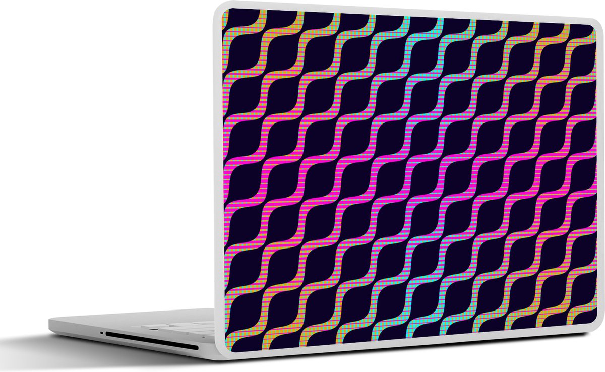 Laptop sticker - 12.3 inch - Design - Abstract - Neon - 30x22cm - Laptopstickers - Laptop skin - Cover