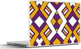 Laptop sticker - 15.6 inch - Design - Lijn - Retro - 36x27,5cm - Laptopstickers - Laptop skin - Cover