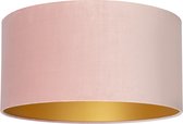 Uniqq Lampenkap velours roze Ø 50 cm - 25 cm hoog
