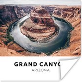 Poster Amerika - Steen - Arizona - 75x75 cm