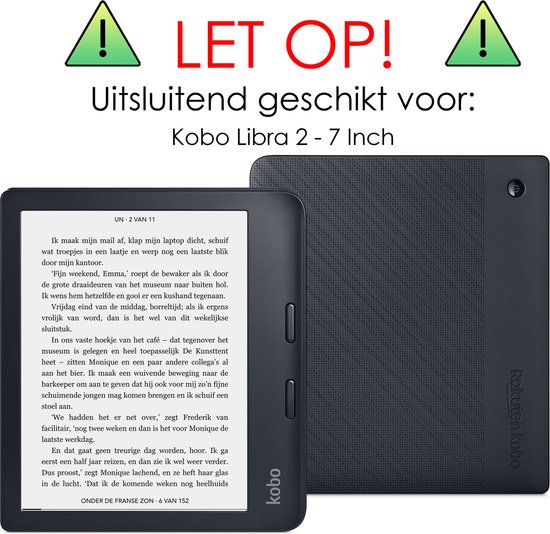 Screenprotector Geschikt voor Kobo Libra 2 Screenprotector Tempered Glass  