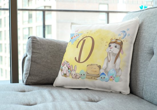 Coussin de Pâques D pilote lapin de Pâques | Cadeau de Pâques | Pâques | Décoration de Pâques | Décoration de Pasen | Cadeaux drôles | Cadeau | Coussin