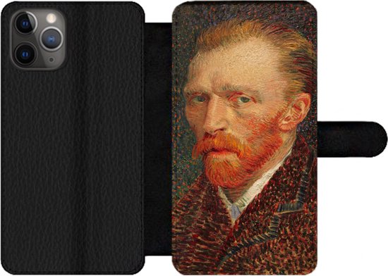 Telefoonhoesje Geschikt voor iPhone 11 Pro telefoonhoesje - Zelfportret - Vincent van Gogh - Met vakjes - Wallet case met magneetsluiting