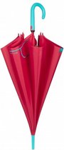 paraplu Solid dames 102 cm microfiber rood