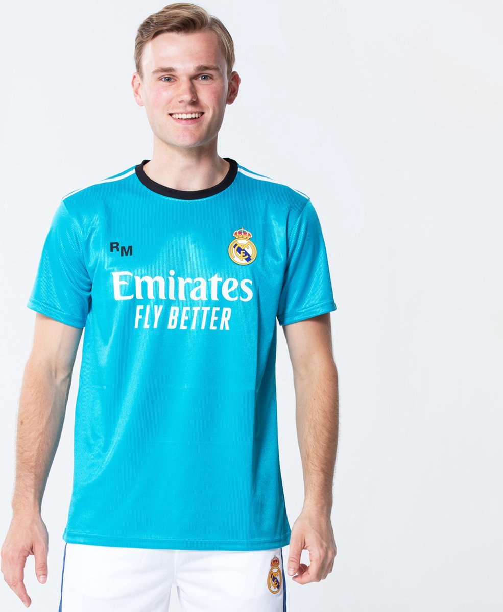 Real Madrid derde shirt heren 21/22 - Voetbalshirt voor Heren - Officieel Real Madrid product - 100% polyester - maat L