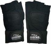 Fitness handschoen legend mesh zwart maat XS