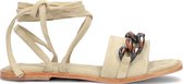 Shabbies 170020237 Sandalen - Dames - Beige - Maat 41